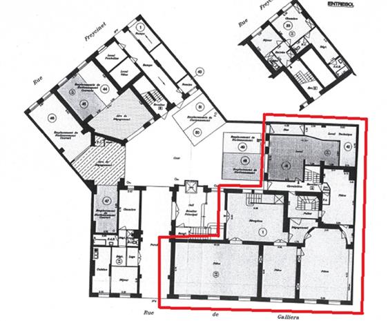 Bureau Location 75116 PARIS 4 RUE DE GALLIERA