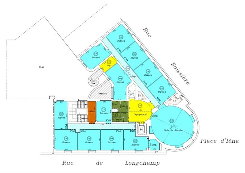 Bureau Location 75116 PARIS 8 PLACE D'IENA