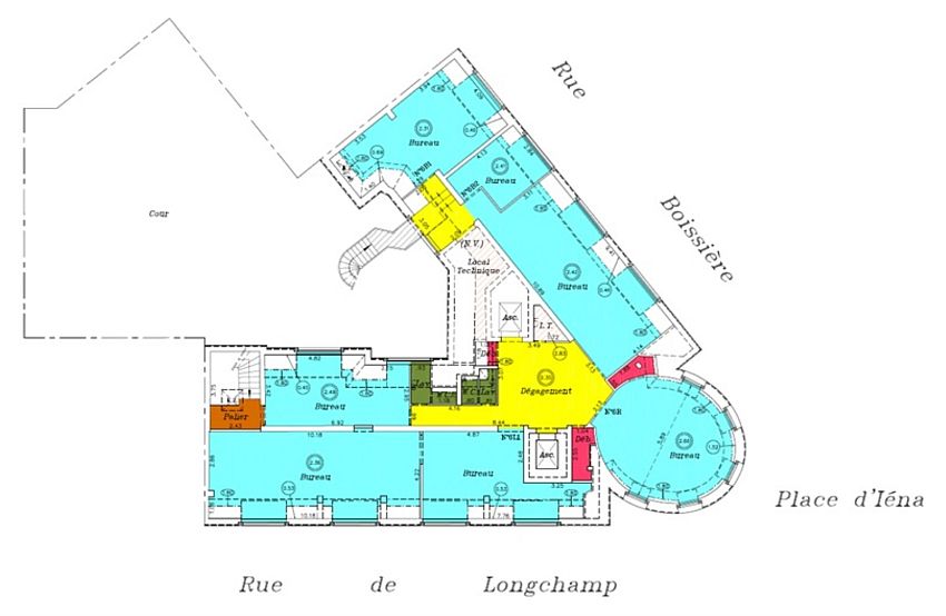 Bureau Location 75116 PARIS 8 PLACE D'IENA