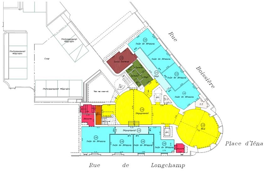 Bureau Location 75116 PARIS 8 PLACE D'IENA