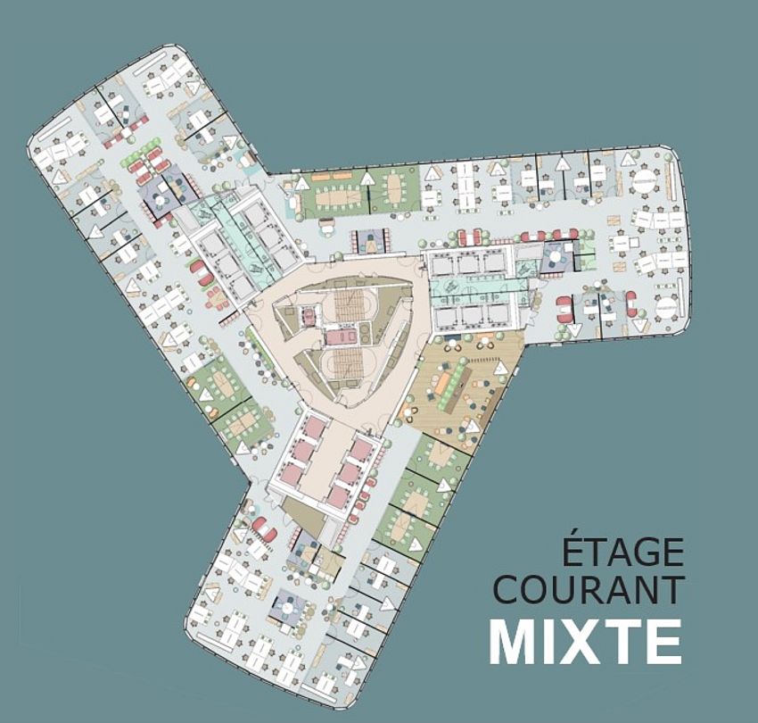Bureau Location 92400 COURBEVOIE 2 PLACE DES SAISONS