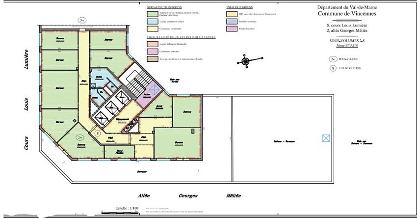 Bureau Location 94300 VINCENNES 8 COURS LOUIS LUMIERE