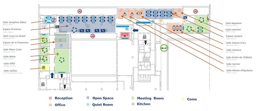Bureau Location 75009 PARIS 92-98 RUE DE PROVENCE
