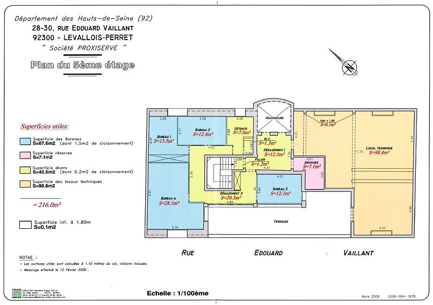 Bureau Location 92300 LEVALLOIS PERRET
