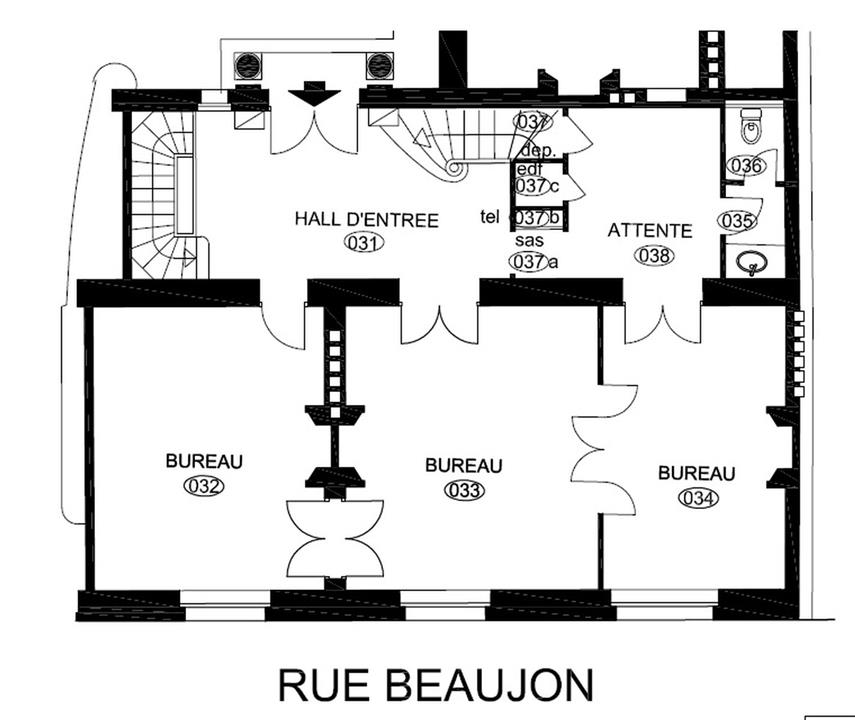 Bureau Location 75008 PARIS 43 AVENUE HOCHE