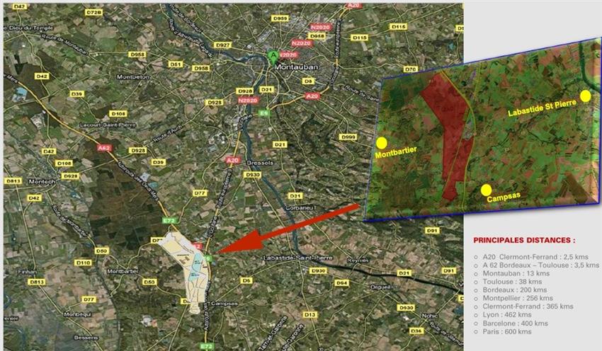 Entrepôt / Local d'activités Location 82370 LABASTIDE ST PIERRE