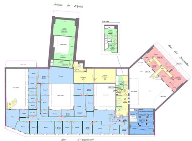 Bureau Location 75001 PARIS 29 RUE DES PYRAMIDES