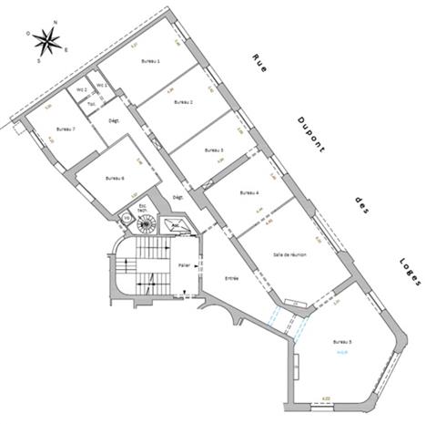 Bureau Location 75007 PARIS 16 RUE DUPONT DES LOGES