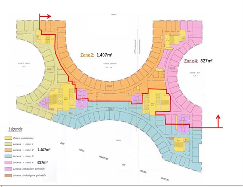 Bureau Location 75015 PARIS 5-11 PLACE DES CINQ MARTYRS DU LYCEE BUFFON