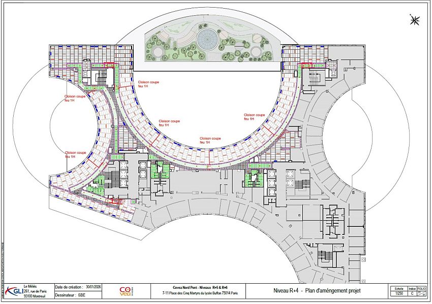 Bureau Location 75015 PARIS 5-11 PLACE DES CINQ MARTYRS DU LYCEE BUFFON