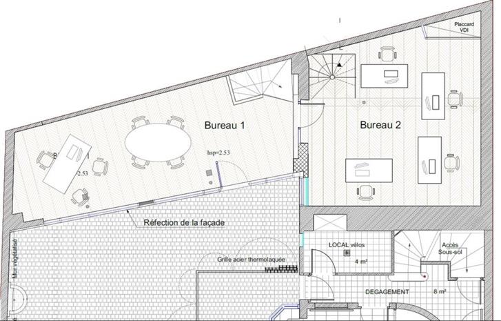 Bureau Location 75008 PARIS 3 RUE TRONCHET