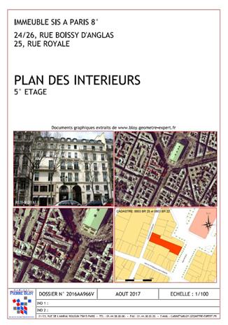 Bureau Location 75008 PARIS 25 RUE ROYALE