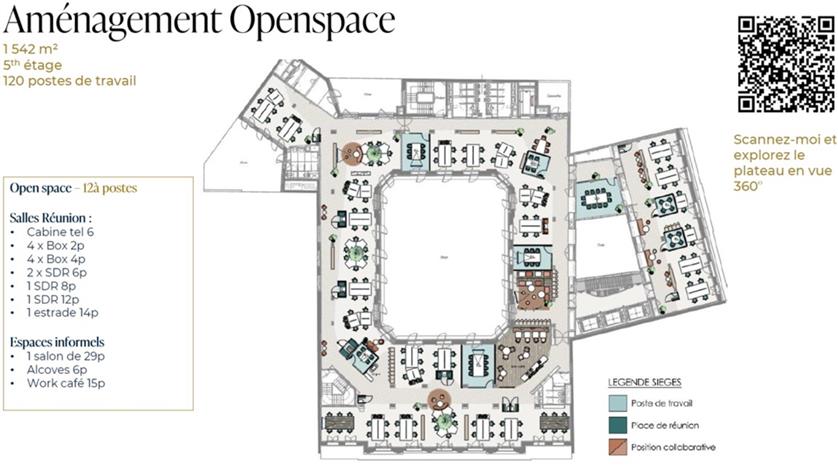 Bureau Location 75008 PARIS 55 RUE D'AMSTERDAM