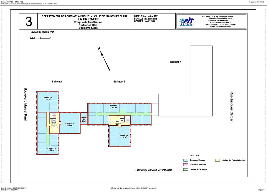 Bureau Location 44800 ST HERBLAIN 19 AVENUE JACQUES CARTIER