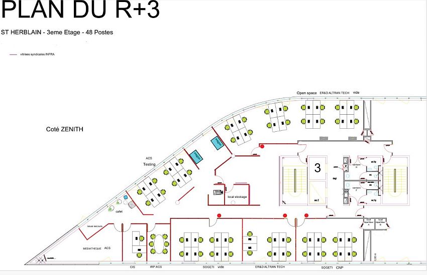 Bureau Location 44800 ST HERBLAIN 3 IMPASSE CHARLES TRENET