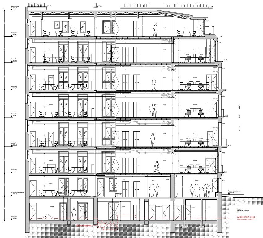 Bureau Location 75017 PARIS 3 RUE TROYON