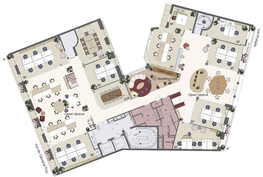 Bureau Location 75008 PARIS 4 RUE DU GENERAL FOY