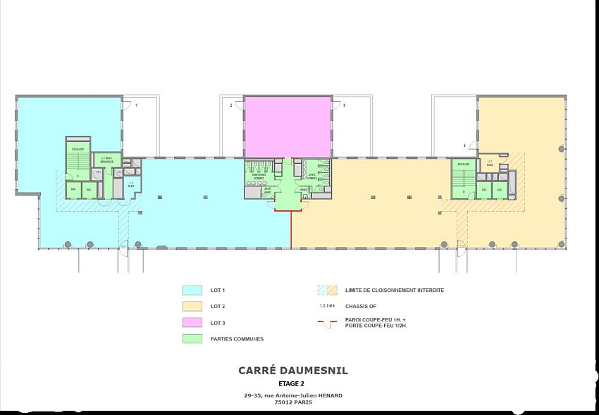Bureau Location 75012 PARIS 52 RUE JACQUES HILLAIRET