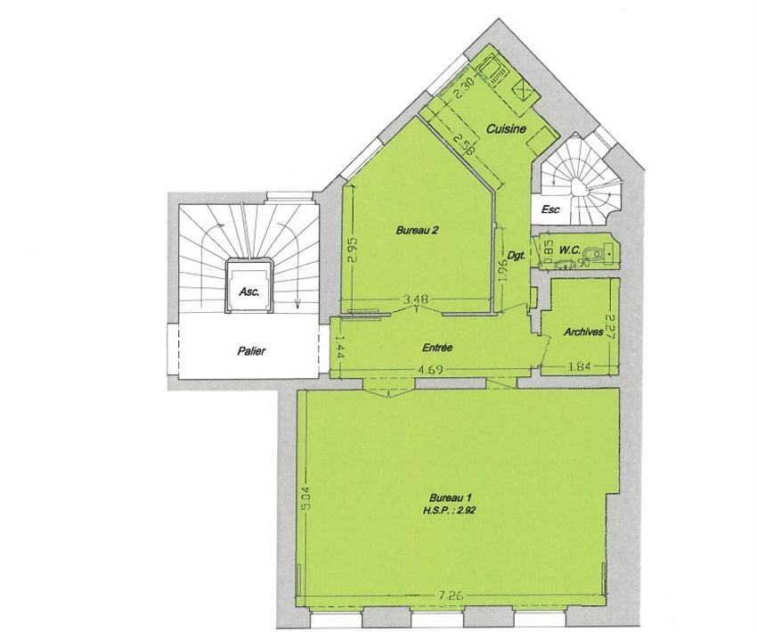 Bureau Location 75009 PARIS 22 RUE DE MAUBEUGE