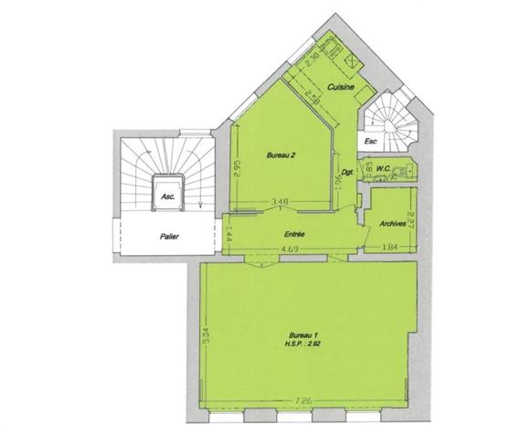 Bureau Location 75009 PARIS 22 RUE DE MAUBEUGE