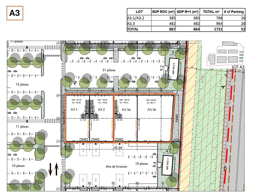 Local d'activités Location 33185 LE HAILLAN 3 RUE TOUSSAINT CATROS