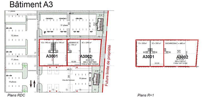 Local d'activités Location 33185 LE HAILLAN 3 RUE TOUSSAINT CATROS