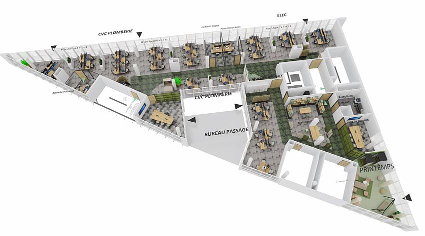 Bureau Location 93400 ST OUEN 22-30 BOULEVARD BIRON
