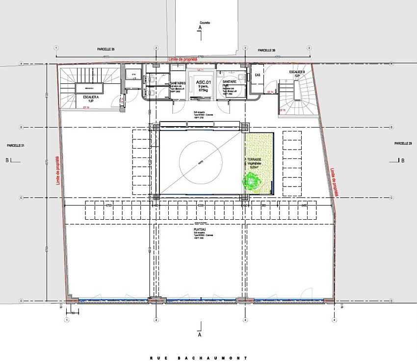 Bureau Location 75002 PARIS 5 RUE BACHAUMONT