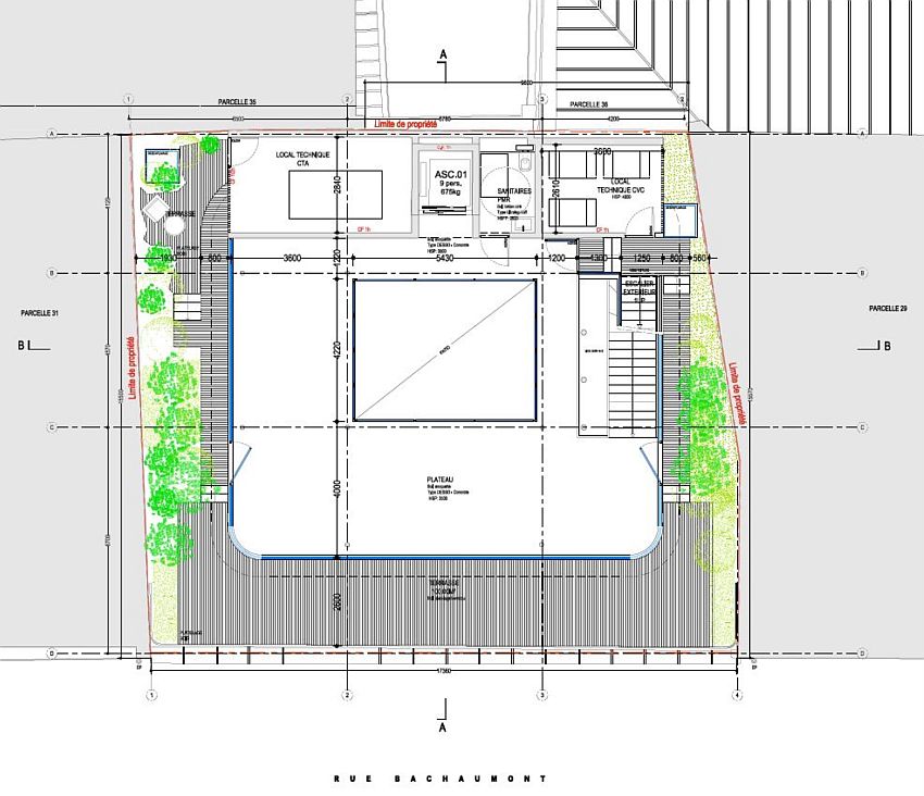 Bureau Location 75002 PARIS 5 RUE BACHAUMONT