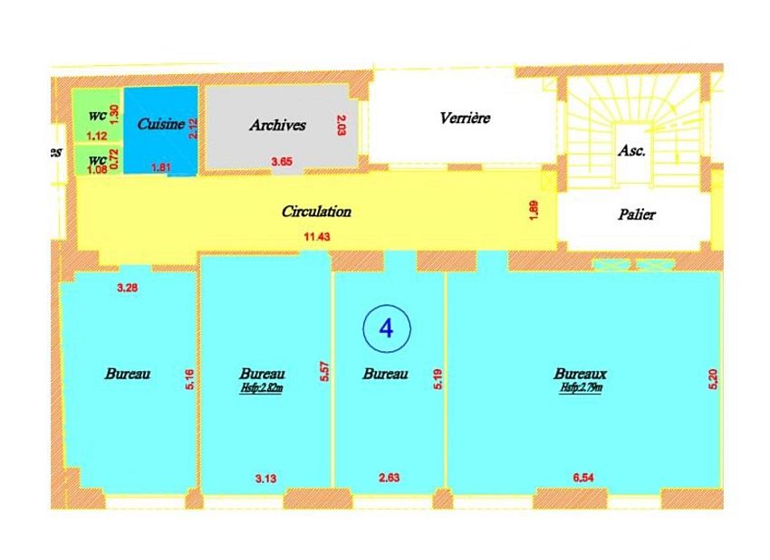 Bureau Location 75010 PARIS 4 CITE PARADIS