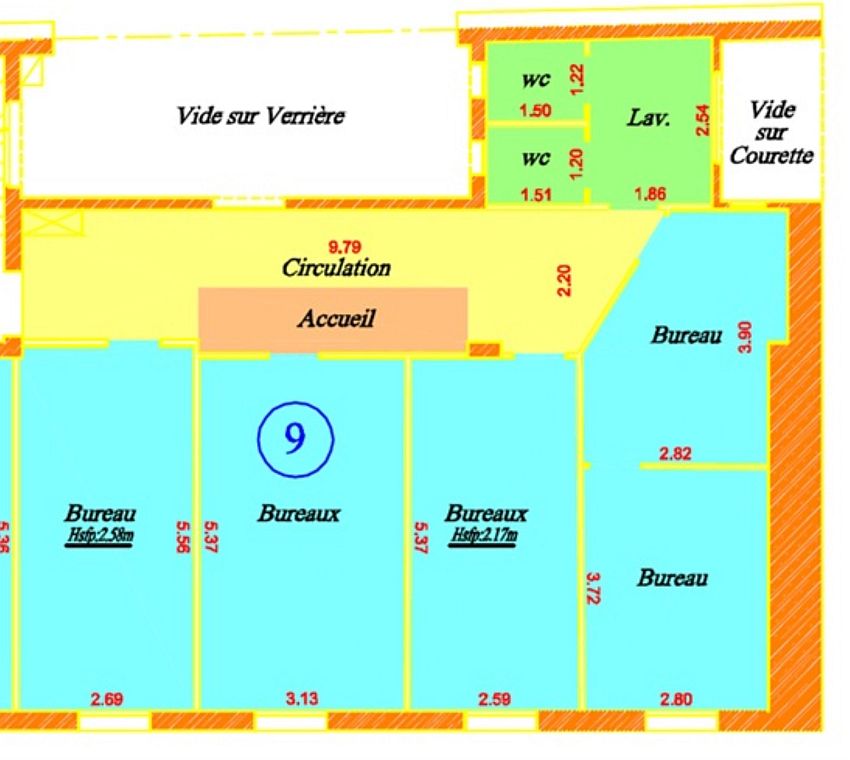Bureau Location 75010 PARIS 4 CITE PARADIS