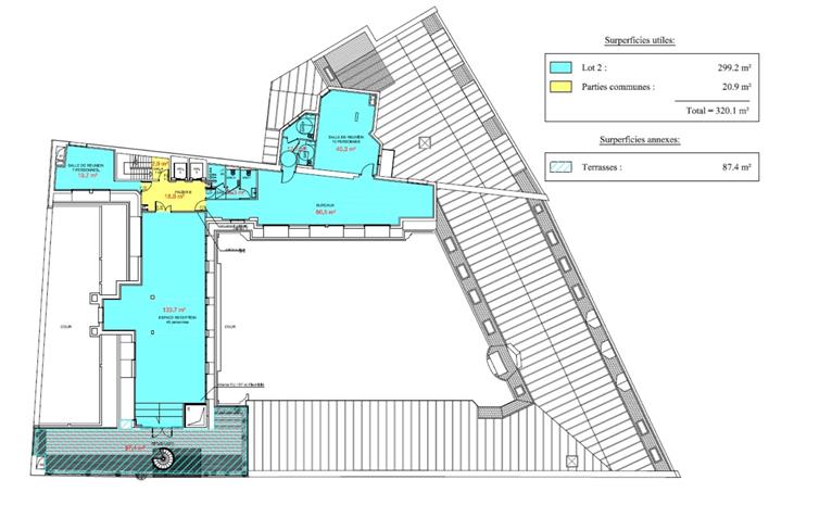 Bureau Location 75008 PARIS 37-41 RUE DU ROCHER