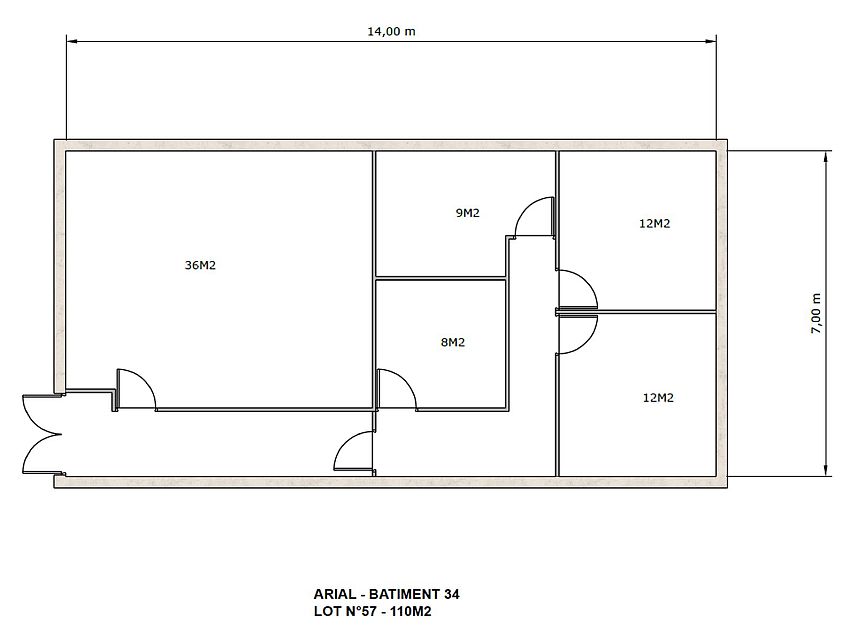 Bureau Location 33700 MERIGNAC 26-36 RUE ARIANE