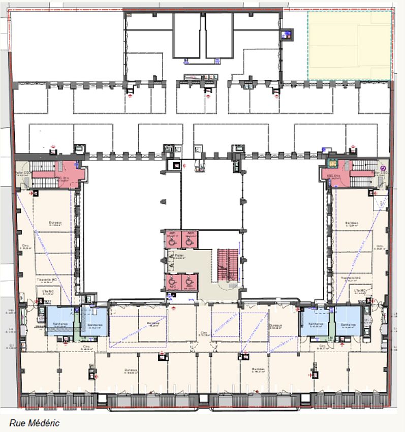 Bureau Location 75017 PARIS 23-27 RUE MEDERIC