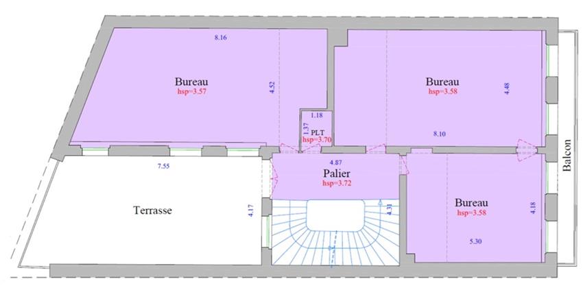 Bureau Location 75116 PARIS 6 RUE COPERNIC