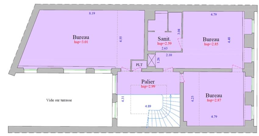 Bureau Location 75116 PARIS 6 RUE COPERNIC