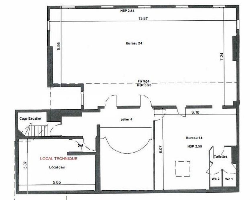 Bureau Location 75009 PARIS 5 RUE DE LIEGE