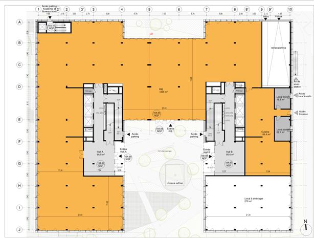 Bureau Location 69007 LYON 59 AVENUE TONY GARNIER