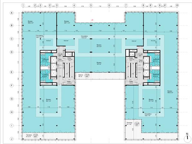 Bureau Location 69007 LYON 59 AVENUE TONY GARNIER