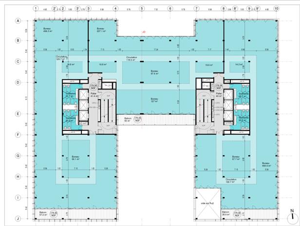 Bureau Location 69007 LYON 59 AVENUE TONY GARNIER