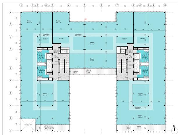 Bureau Location 69007 LYON 59 AVENUE TONY GARNIER