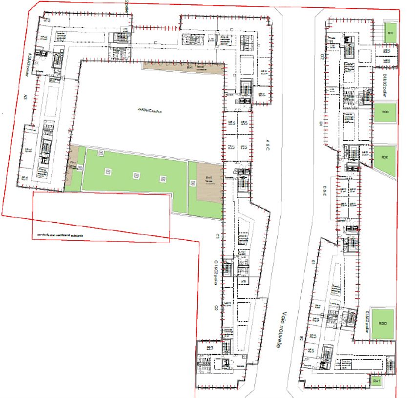 Bureau Location 92000 NANTERRE 57-61 AVENUE JULES QUENTIN