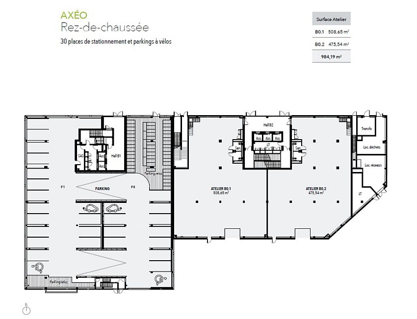 Bureau Vente/Location 31400 TOULOUSE  AVENUE BERNARD MARIS ILOT 11C