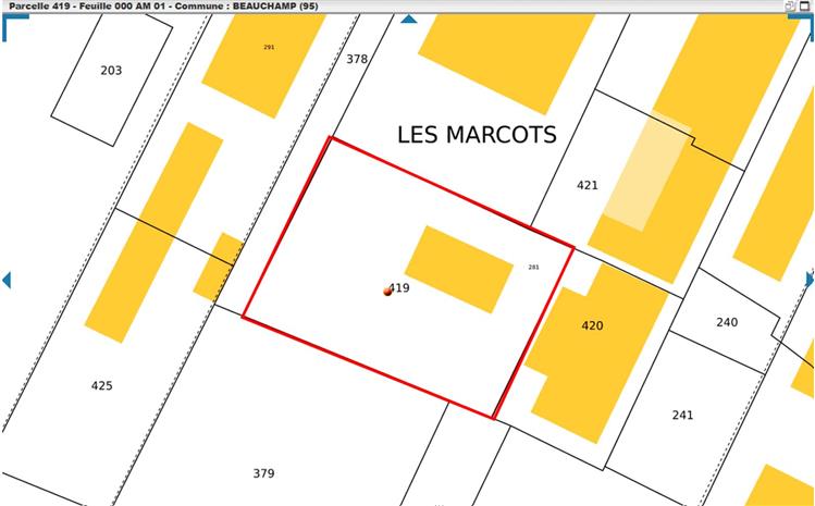 Terrain Vente/Location 95250 BEAUCHAMP