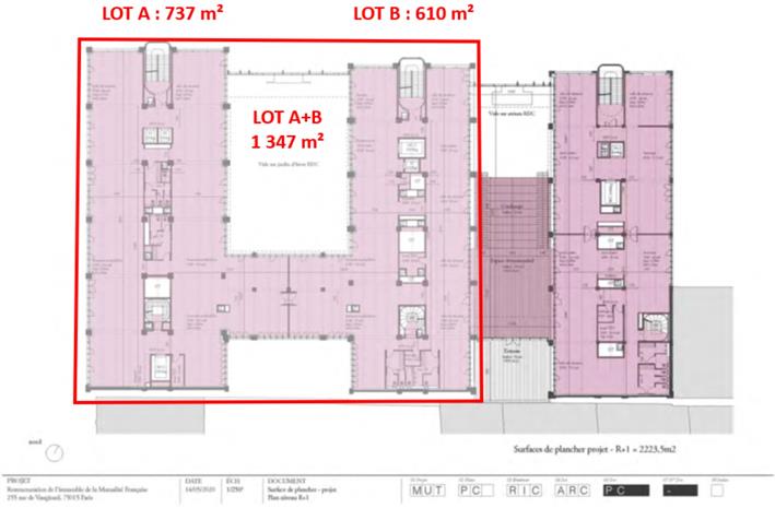 Bureau Location 75015 PARIS 255 RUE DE VAUGIRARD