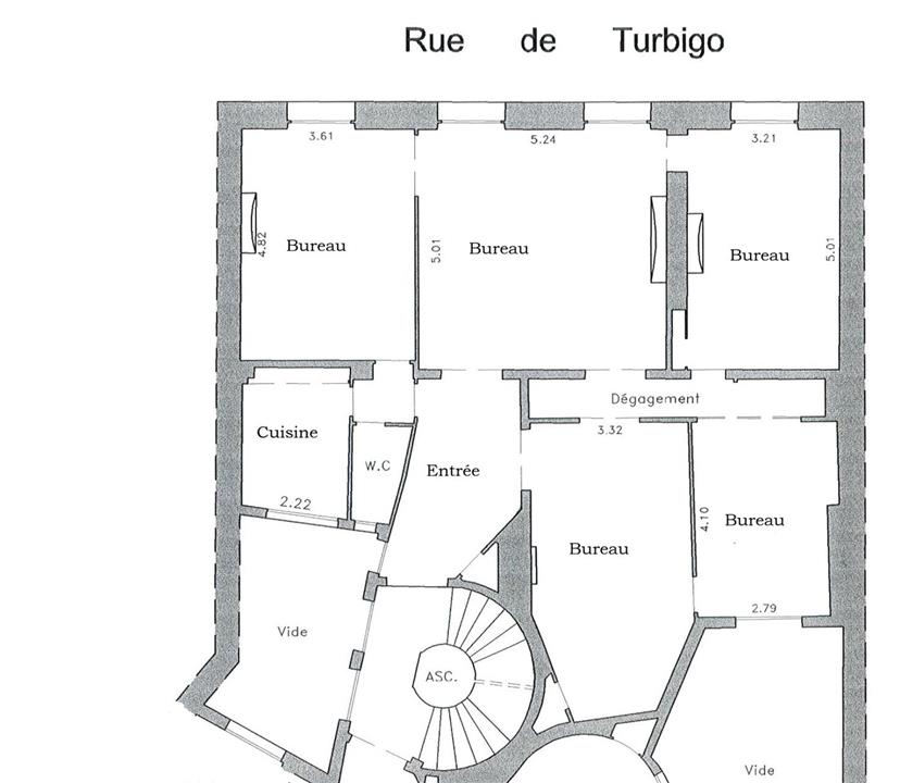 Bureau Location 75001 PARIS 9 RUE DE TURBIGO