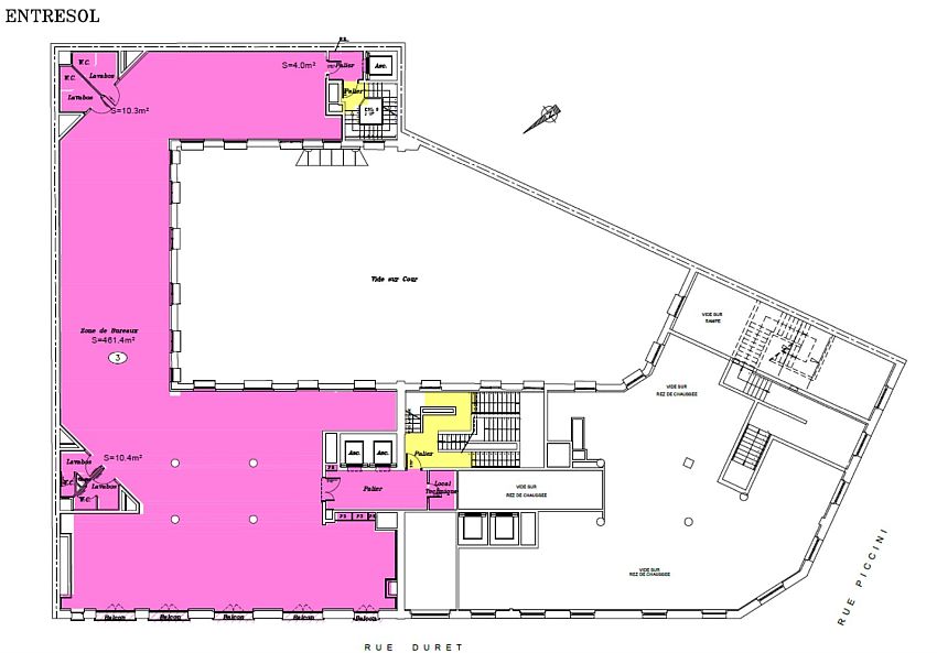 Bureau Location 75116 PARIS 6-8 RUE DURET