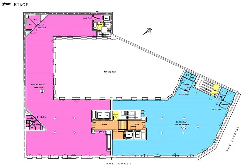 Bureau Location 75116 PARIS 6-8 RUE DURET