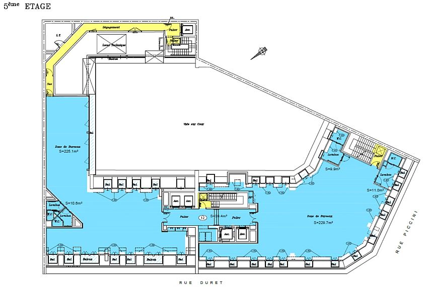 Bureau Location 75116 PARIS 6-8 RUE DURET