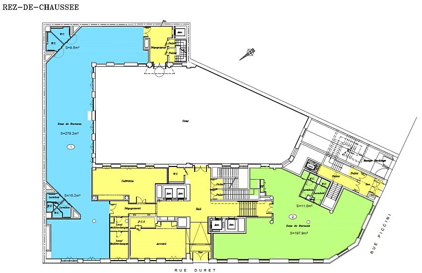 Bureau Location 75116 PARIS 6-8 RUE DURET